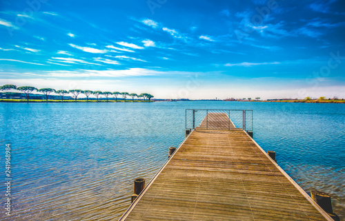 pier lake background of scenic horizon summer © Luca Lorenzelli