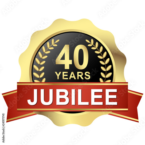 button 40 years jubilee