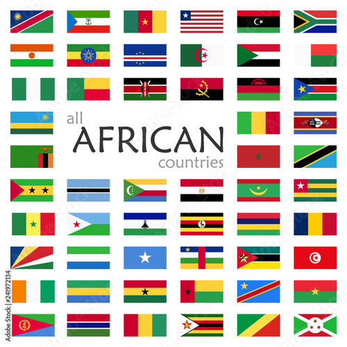 all country flags of Africa
