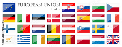 all country flags of European Union