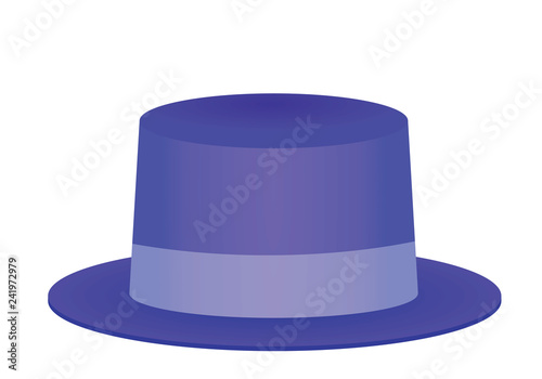 Blue hat. vector illustration