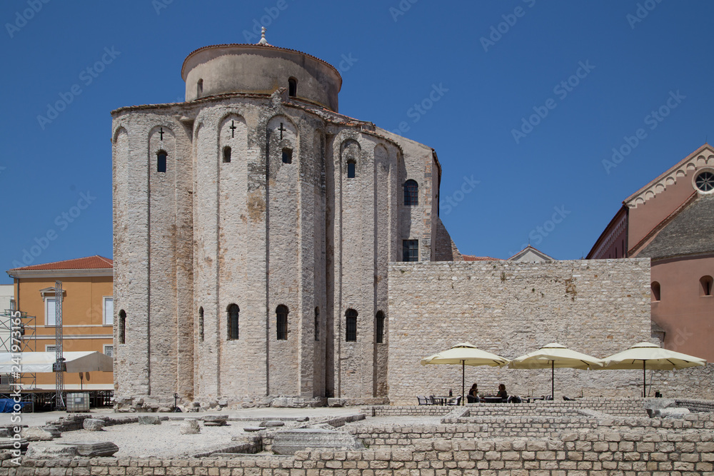 St.Donatus church in Zadar. Croatia.