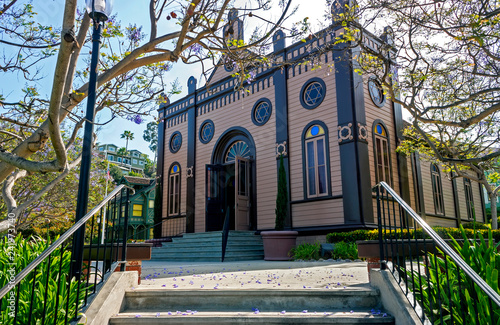 View of the synagogue in San Diego..