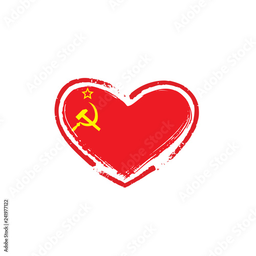 Free Download The red flag of the USSR. Vector illustration on white background - GFXLoad