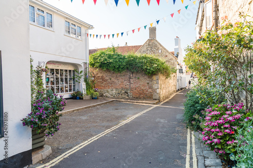 Typical photos of the city of Lymington on the Isle of Wight in UK.