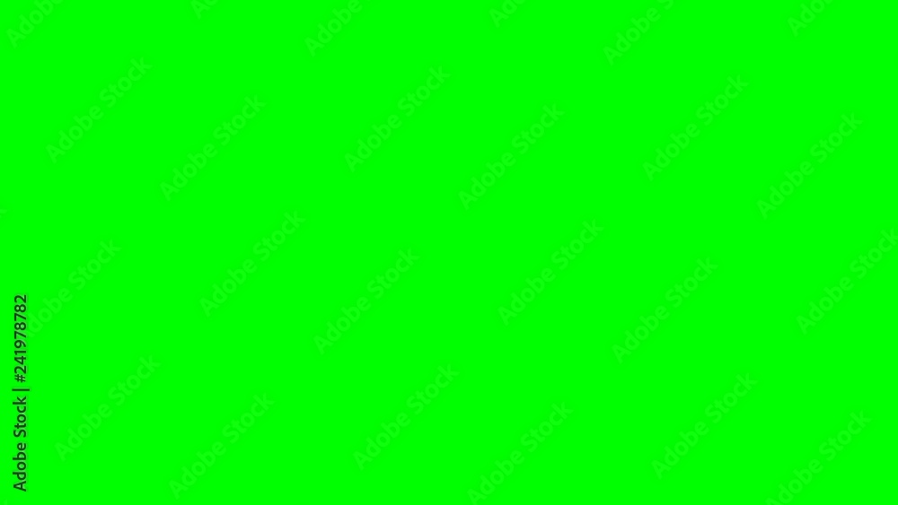 Looped animation on a green background. For videos and sites.