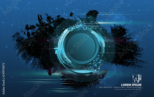 Abstract technology digital hi tech
