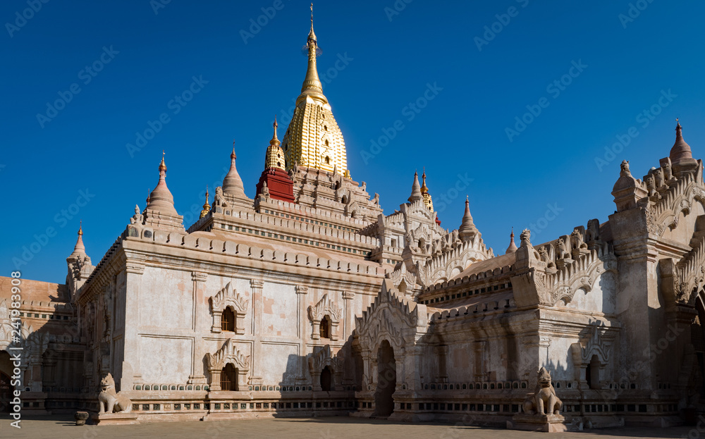 The newly rennovated Ananda Phaya Temple, Bagam Myanmar