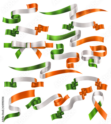 Set of Irish Ribbons photo