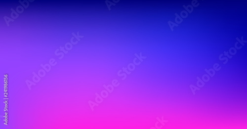 Purple Blue Gradient Vibrant Dreamy Vector Background. Sunrise, Sunset, Sky, Water Color Overlay Neon Design Element. Luxury Trendy Holograph Defocused Texture. Digital Funky Cool Tech Gradient Paper.