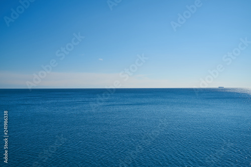 Waves and sky background