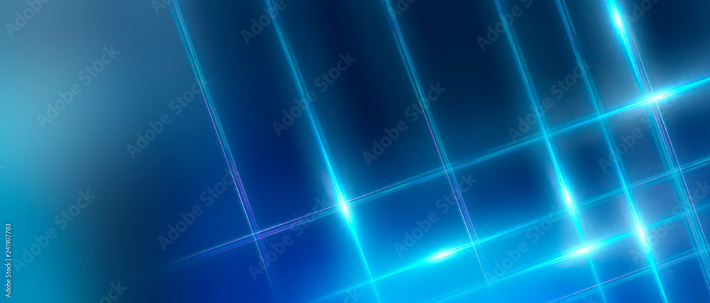 Abstract blue background with rays, laser. Abstract blue background with rays, laser.