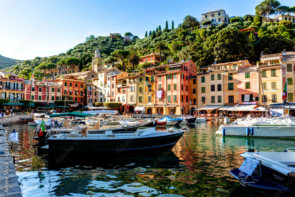 Portofino, Paraggi region, Italian Riviera, Gulf of Genoa, Liguria, Italy, July 2013