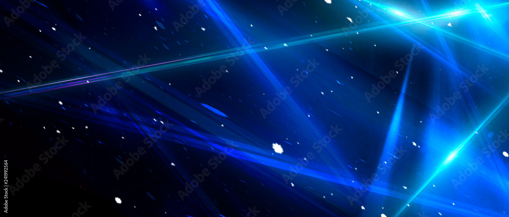 Abstract blue background with neon rays, flashes of light, faces, lines. Cosmic abstract background of the substrate. Abstract blue background with neon rays, flashes of light, faces, lines. Cosmic abstract background of the substrate.