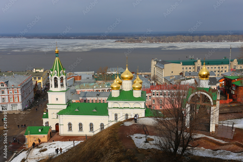 Photo beautiful views landscapes of Nizhny Novgorod