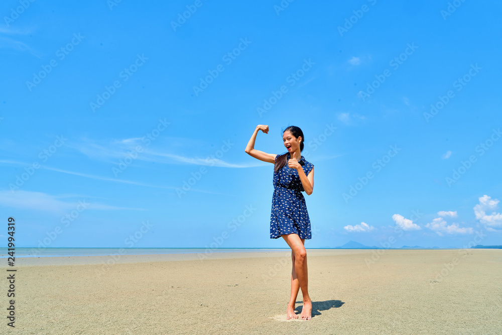 Beautiful woman posing