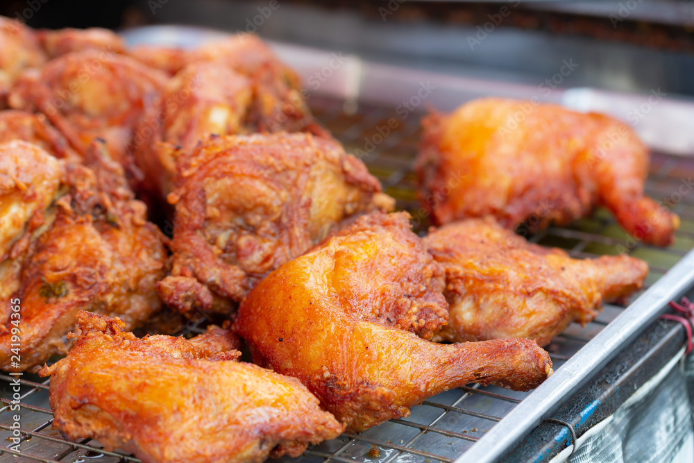 Fried chicken on street food Fried chicken on street food