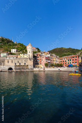 Vernazza fishing village, Cinque Terre, Riviera di Liguria, Liguria, Italy, July 2013 © David Brown