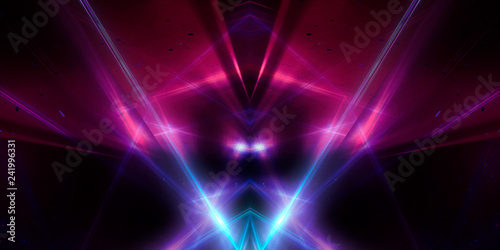 Abstract background with lines and glow © MiaStendal