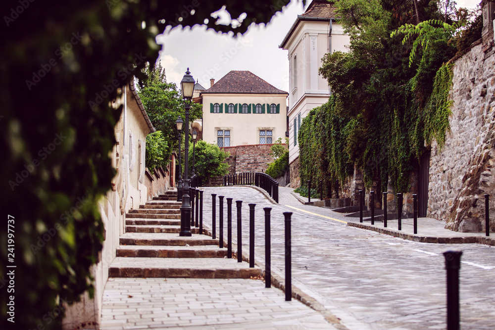 Walk through the streets of Budapest in Hungary, the historic center