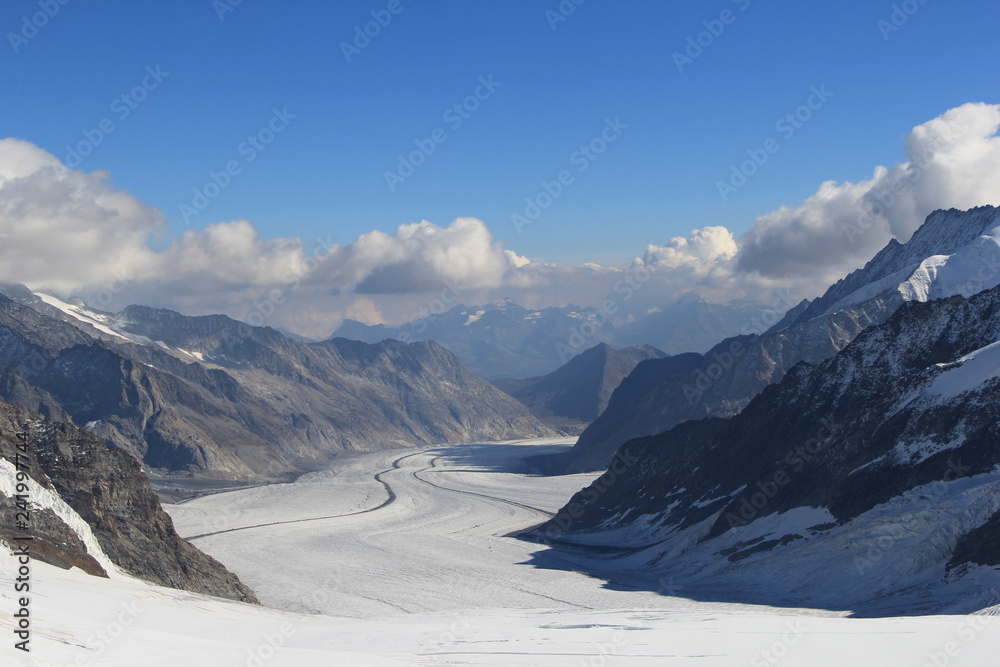 mountains in winter- Switzerland