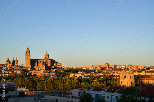 夕日を浴びるサラマンカ大聖堂（スペイン） © tatsuo115