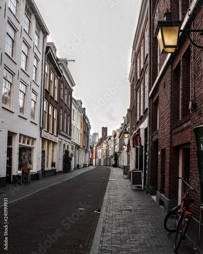 Canal houses in Utrecht city  the Netherlands