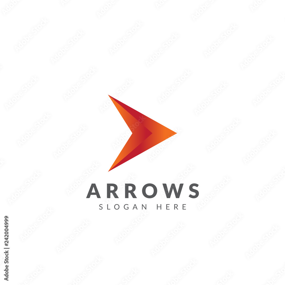 Arrow logo template vector design Arrow logo template vector design