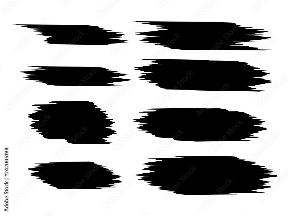 Paint brush strokes. Brush sketch effect vector Paint brush strokes. Brush sketch effect vector
