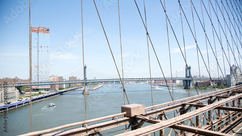View of Manhattan bridge in new york
