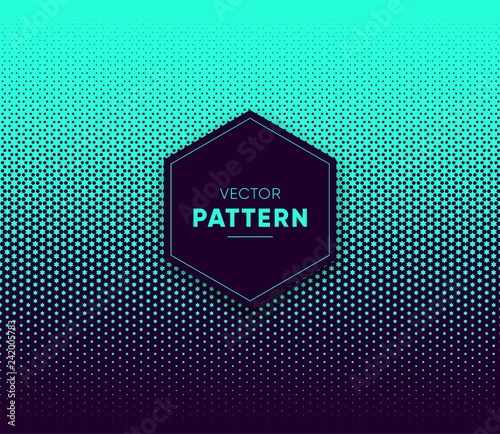 Blue vector halftone for backgrounds and designs