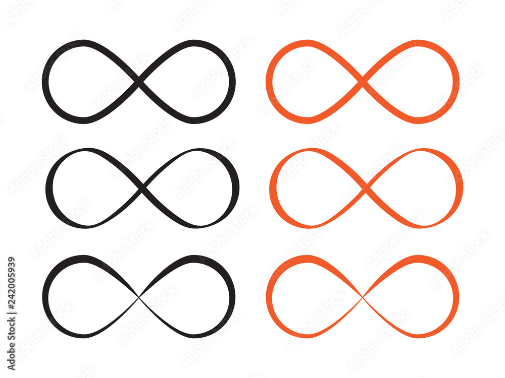 Mobius loop infinity vector. Loop icon or infinity symbol Mobius loop infinity vector. Loop icon or infinity symbol