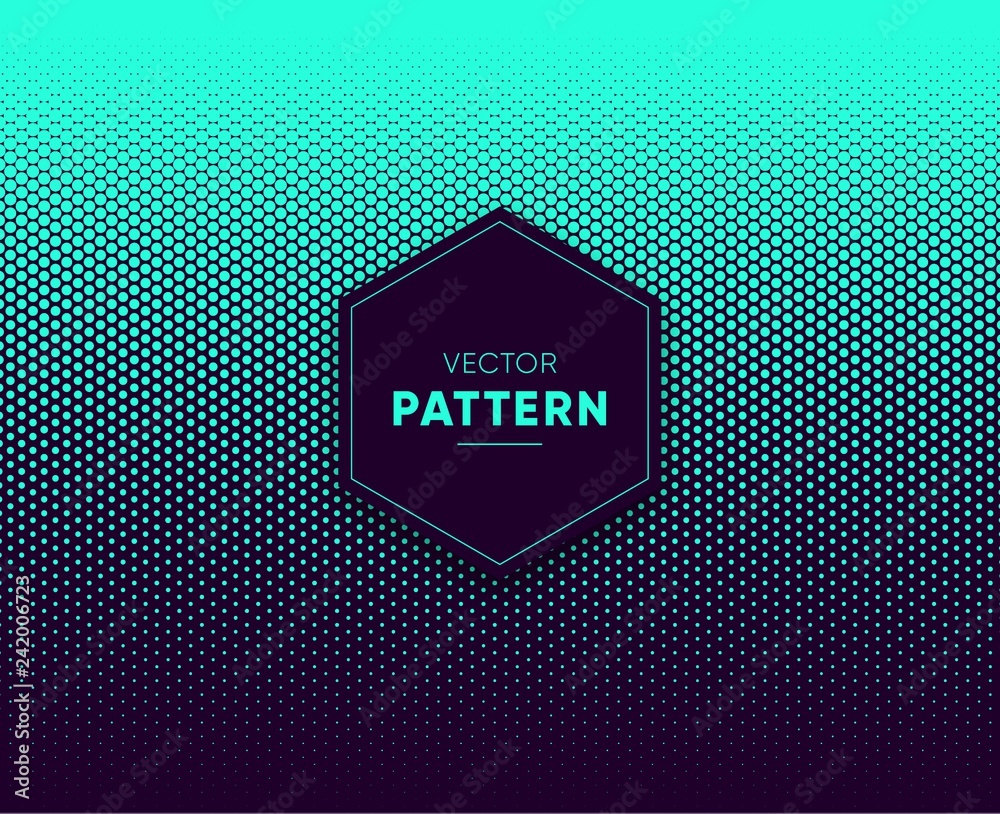 Blue vector halftone for backgrounds and designs