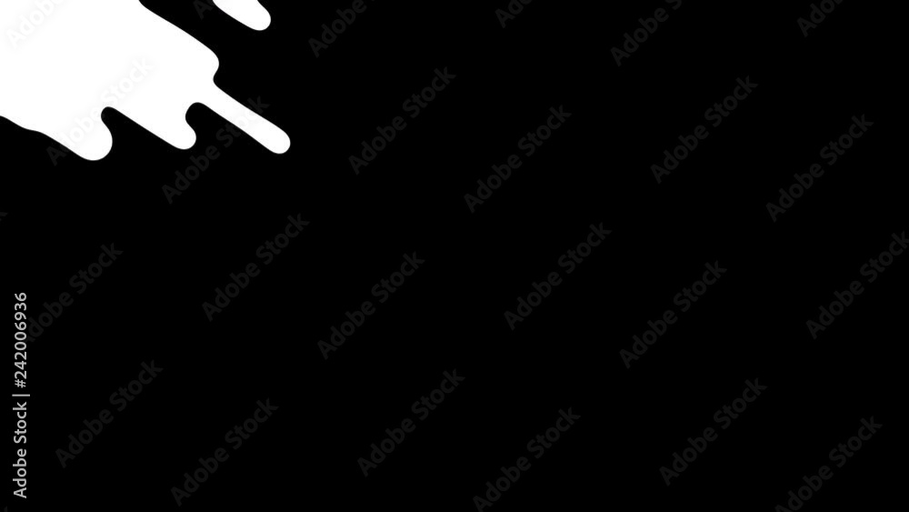 16 ink transition masks for business presentation. Cartoon style. Animated liquid shape.