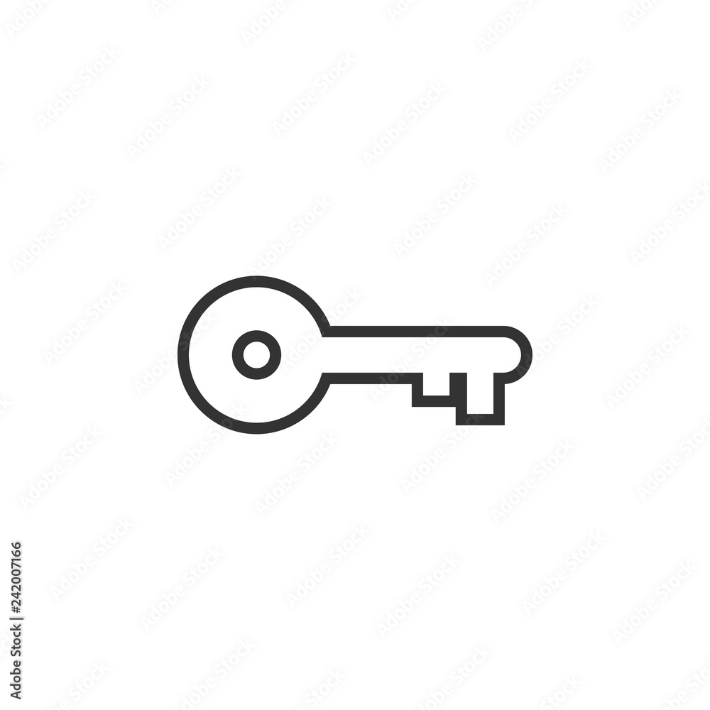 Key icon silhouette design template Key icon silhouette design template