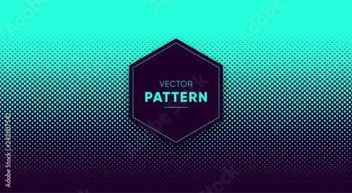 Blue vector halftone for backgrounds and designs