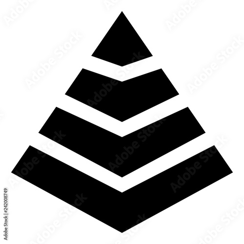 Level Pyramid Structure Icon