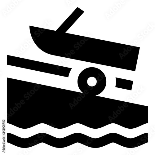 Motor Boat Marina Icon