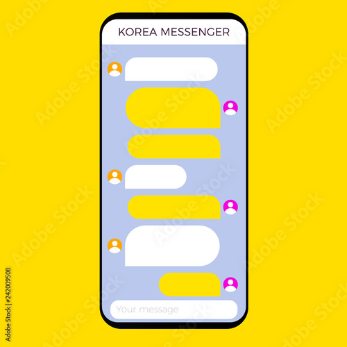 Korean messenger application
