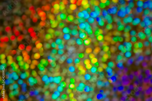 Bokeh  colorful abstract background. Glare of many lights out of focus.