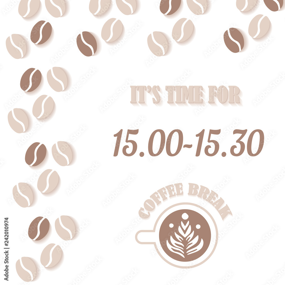 Obraz premium Coffee break banner