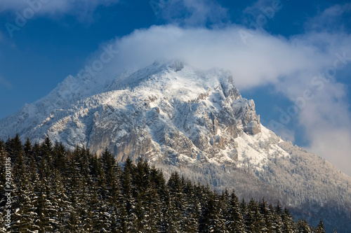 the Velky Rozsutec, famous slovak peak in winter time