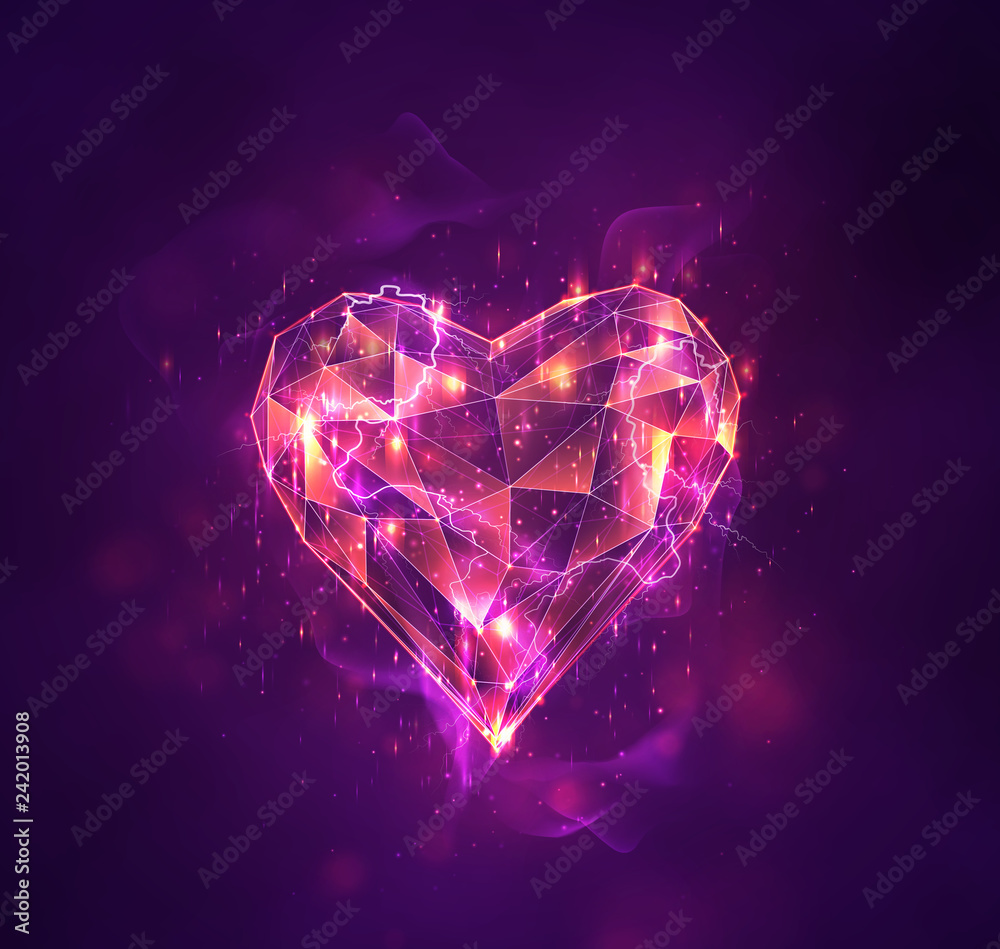 Fototapeta premium set of vector bulk hearts for holiday