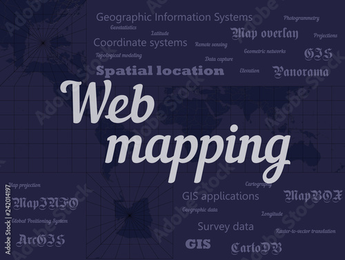 Geographic information systems, gis, cartography and mapping. Web mapping. GIS day
