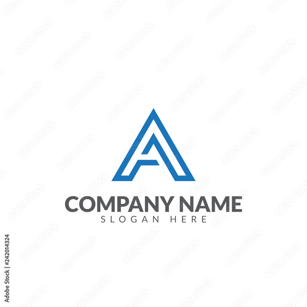Initial letter A logo vector design template Initial letter A logo vector design template