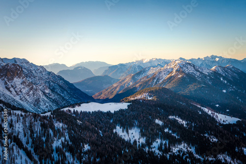 Alpine scenery - mountain panorama in the Italian Alps