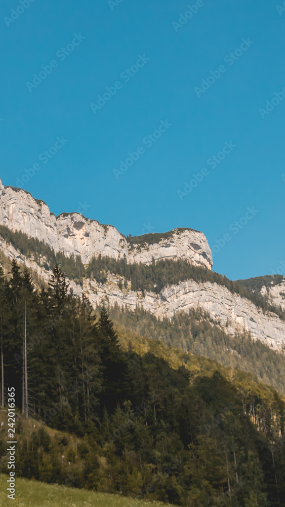 Smartphone HD wallpaper of beautiful alpine view near Waidring - Tyrol - Austria