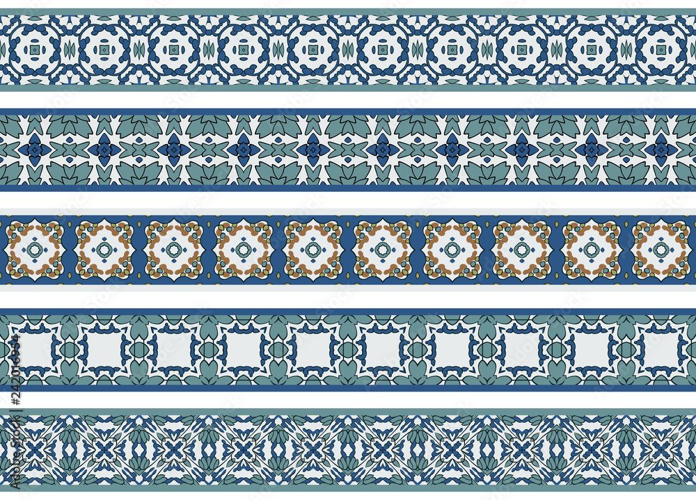 Seamless decorative borders Seamless decorative borders
