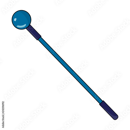 Magic Staff isolated on white background. Wizard Items. Vector Illustration for Your Design, Game, Card, Web.