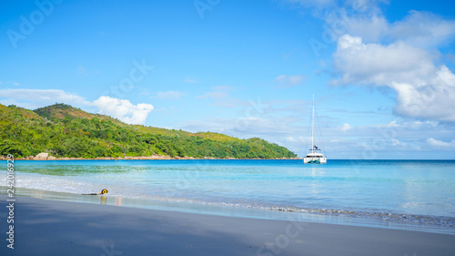 stunning paradise beach at anse lazio, praslin, seychelles 2 photo